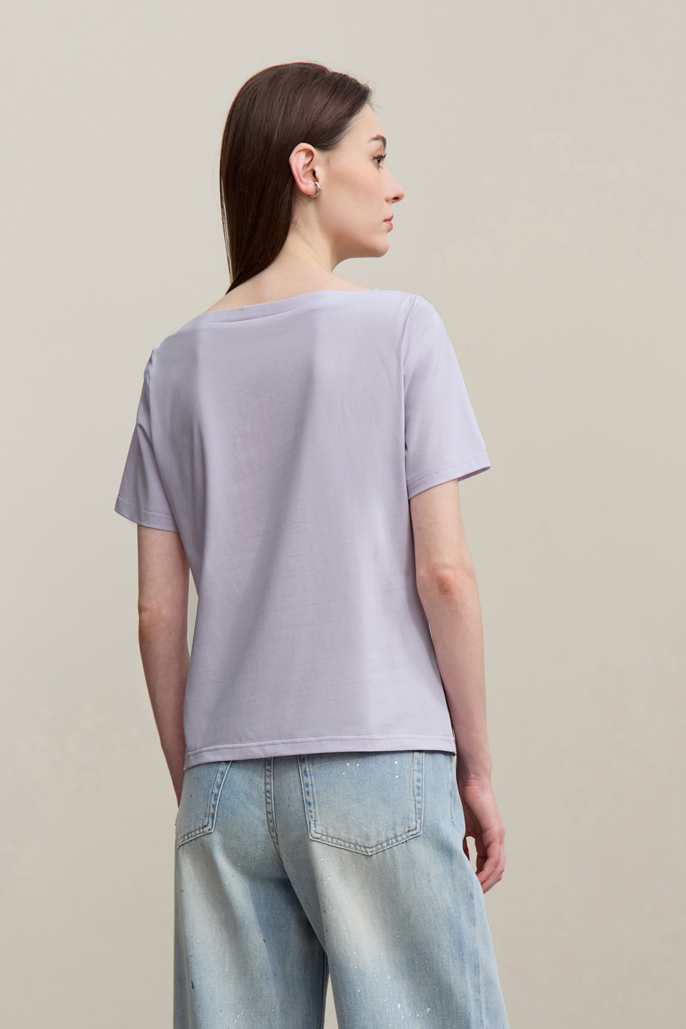 Square Neck Printed T-shirt