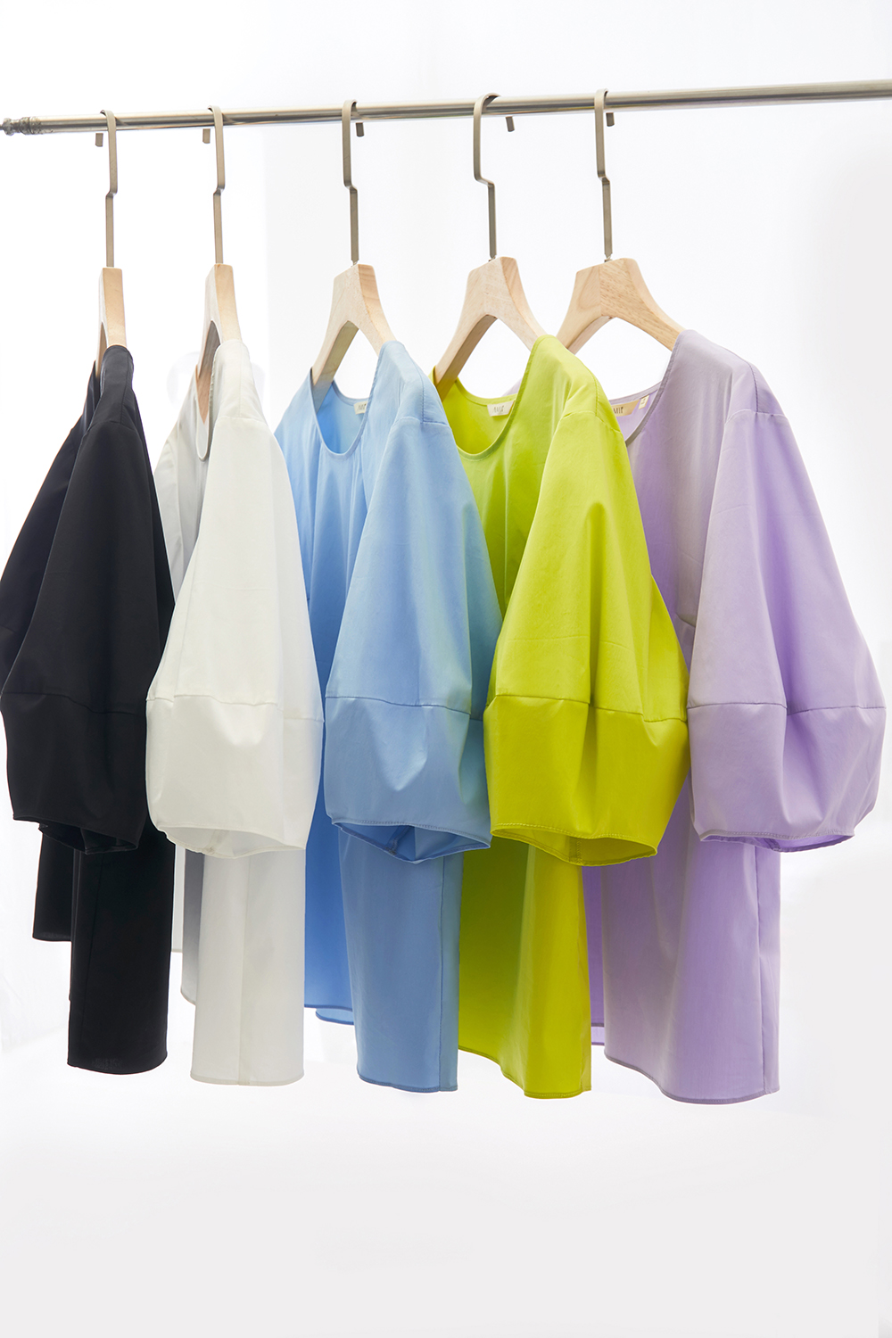 Round Neck Lantern Sleeve Shirt