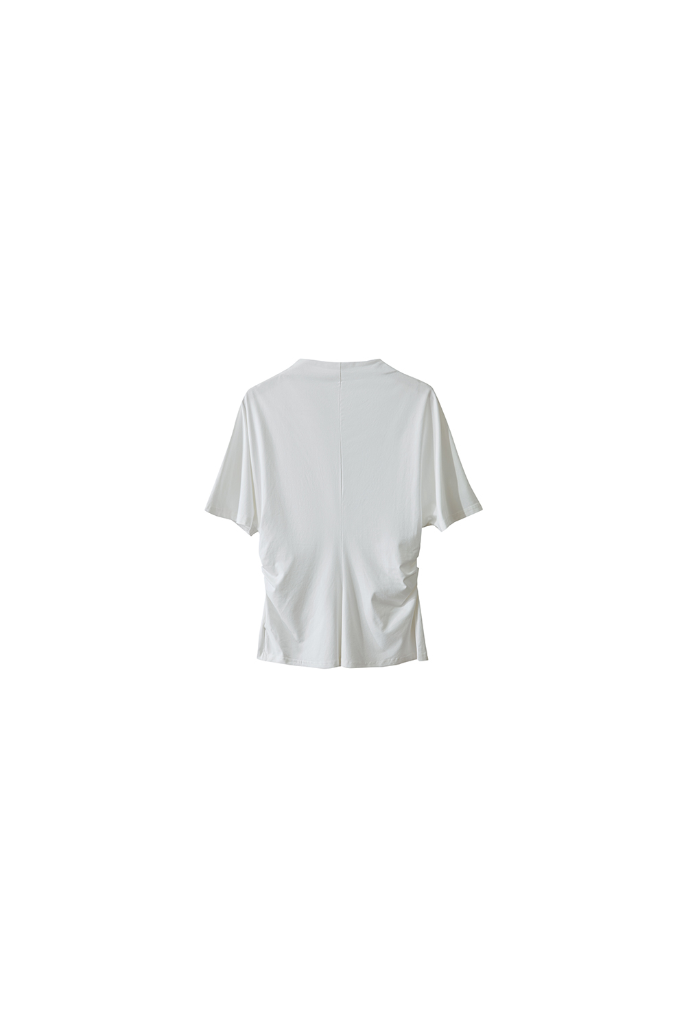 Semi-high Neck Waist T-shirt
