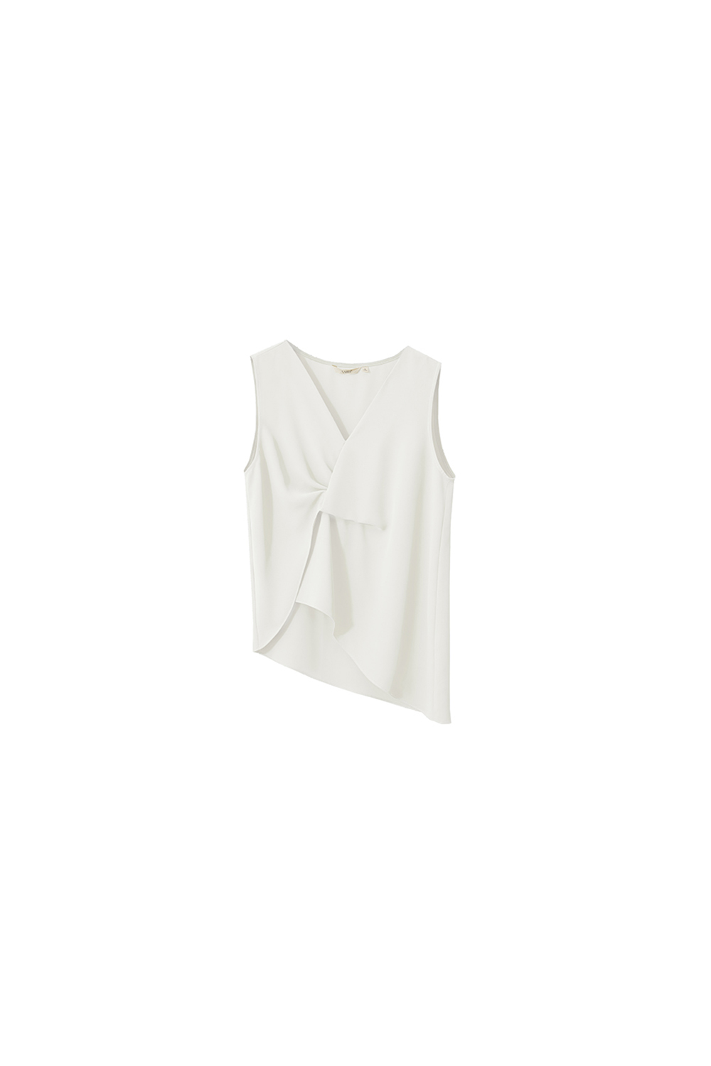 V-neck Twist Chiffon Top