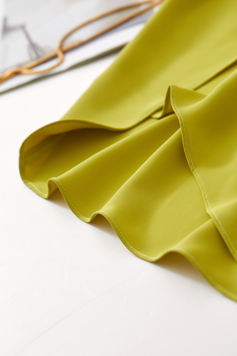 V-neck Twist Chiffon Top