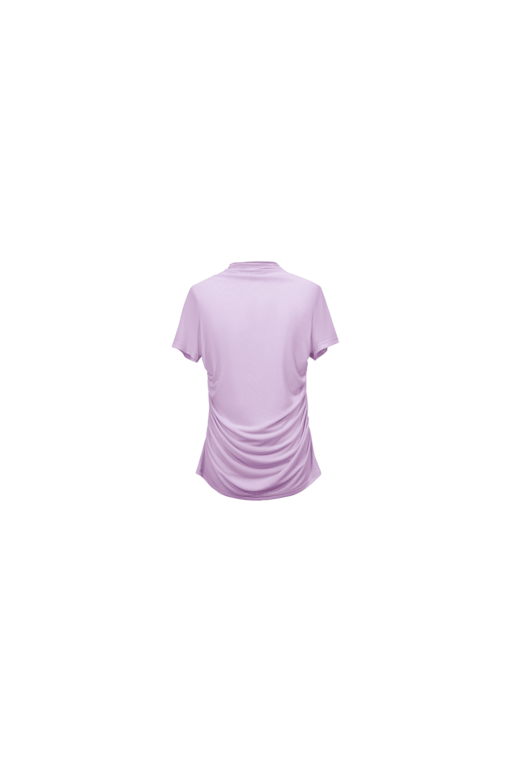 Mock Neck Mesh T-Shirt|AMII