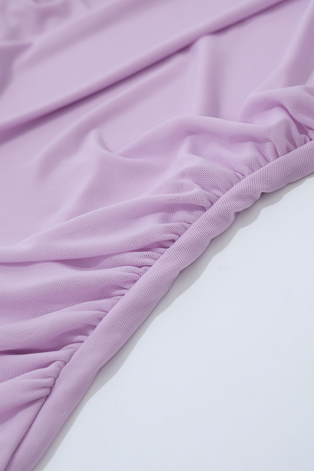 Mock Neck Mesh T-Shirt|AMII