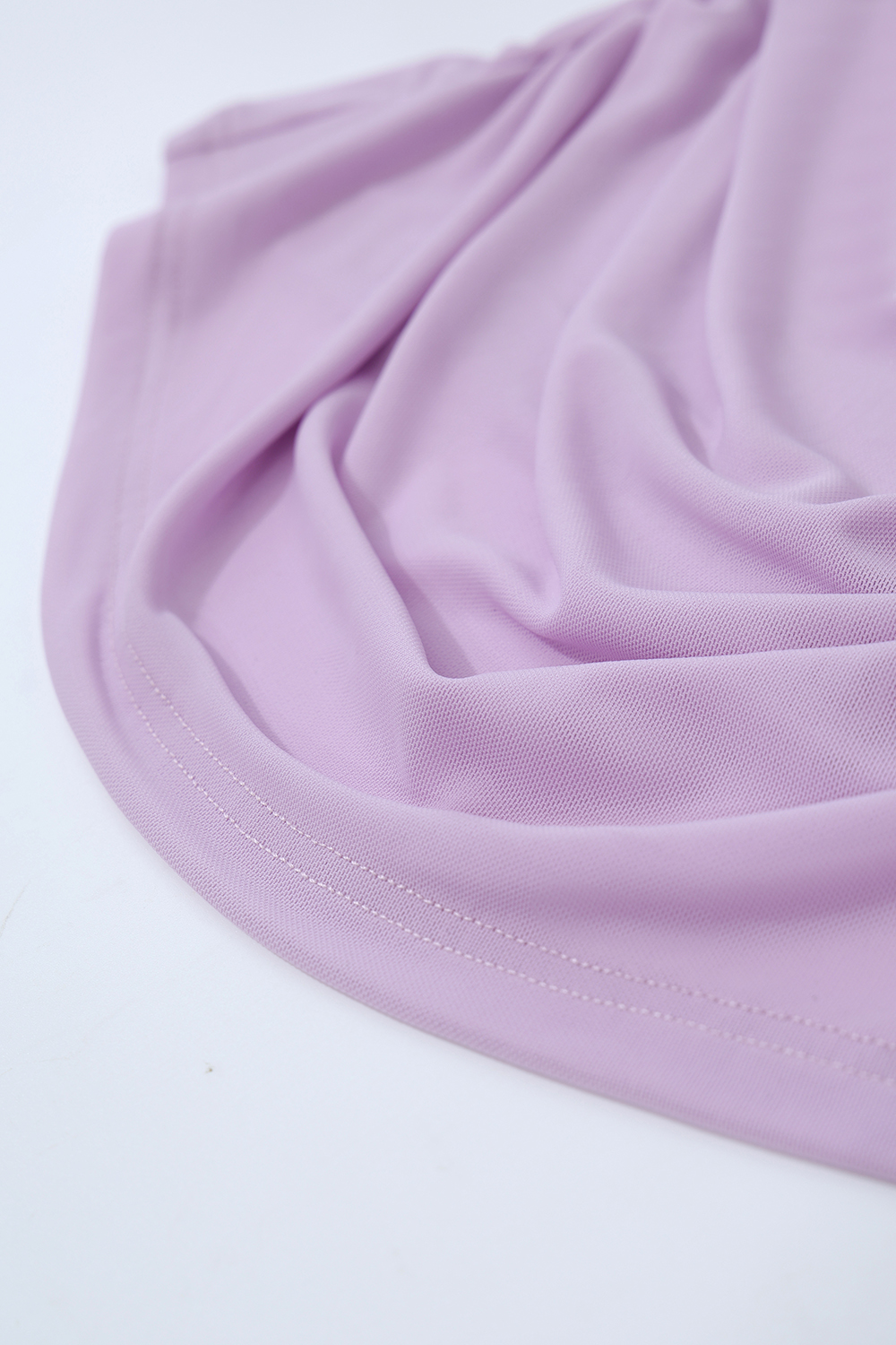 Mock Neck Mesh T-Shirt|AMII