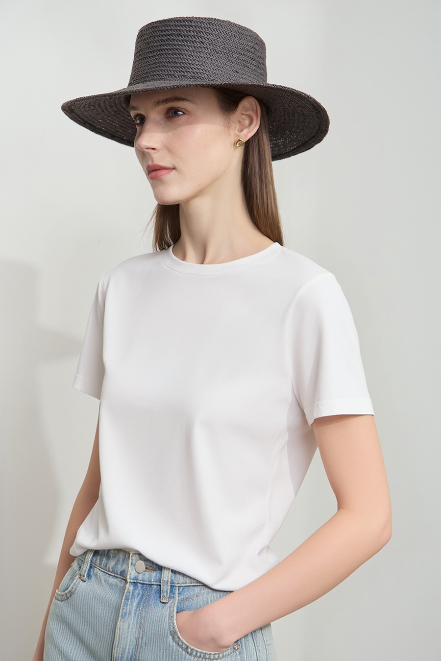 Crew Neck Slim Fit Short Sleeve T-shirt