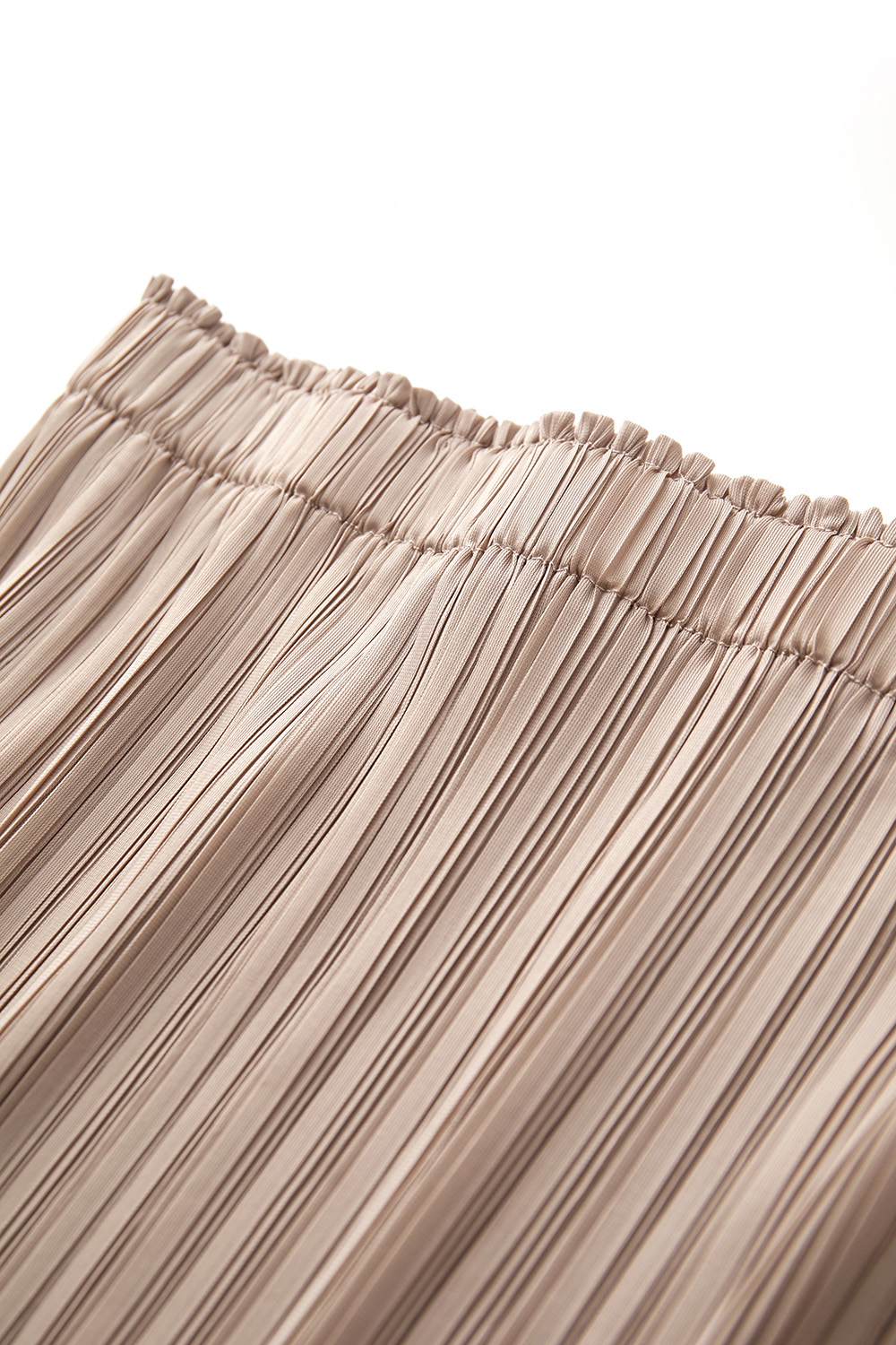 Elastic Pleated Skirt