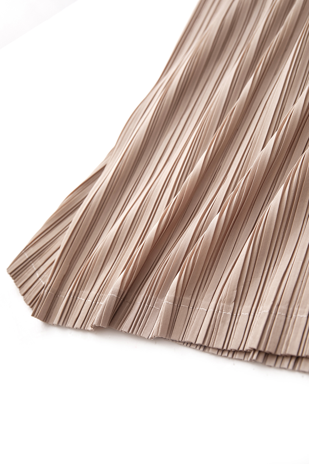 Elastic Pleated Skirt