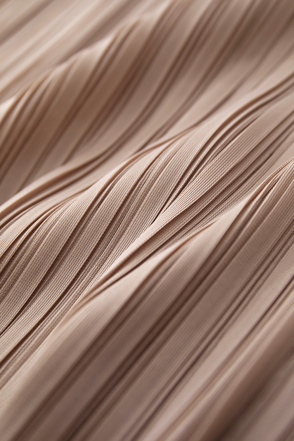 Elastic Pleated Skirt