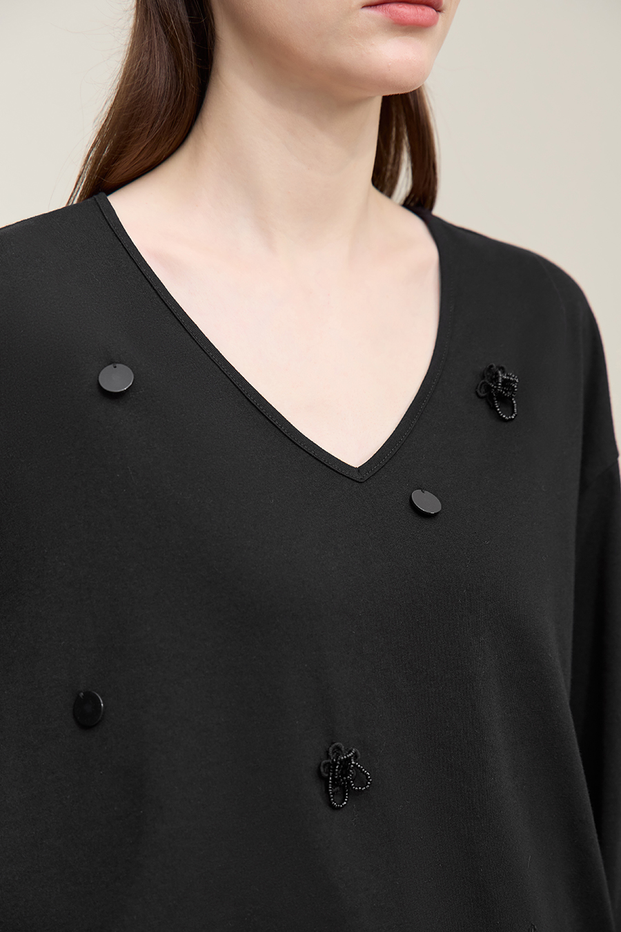 Sequin Decorated T-shirt