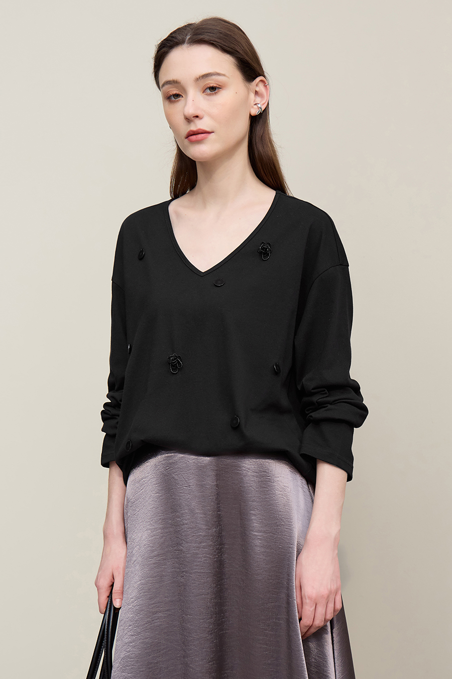 Sequin Decorated T-shirt