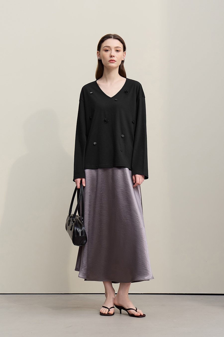 Sequin Decorated T-shirt