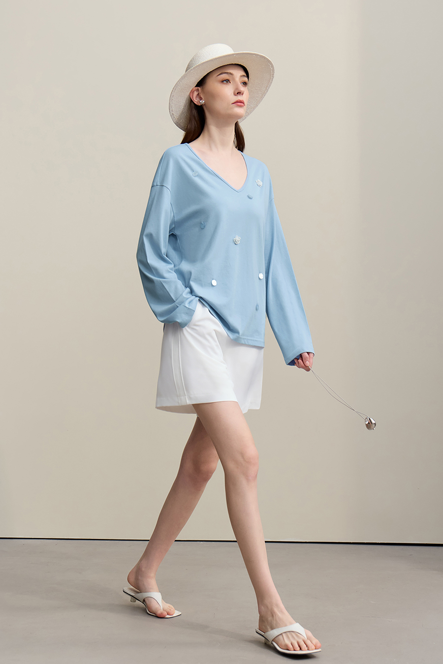 Sequin Decorated T-shirt