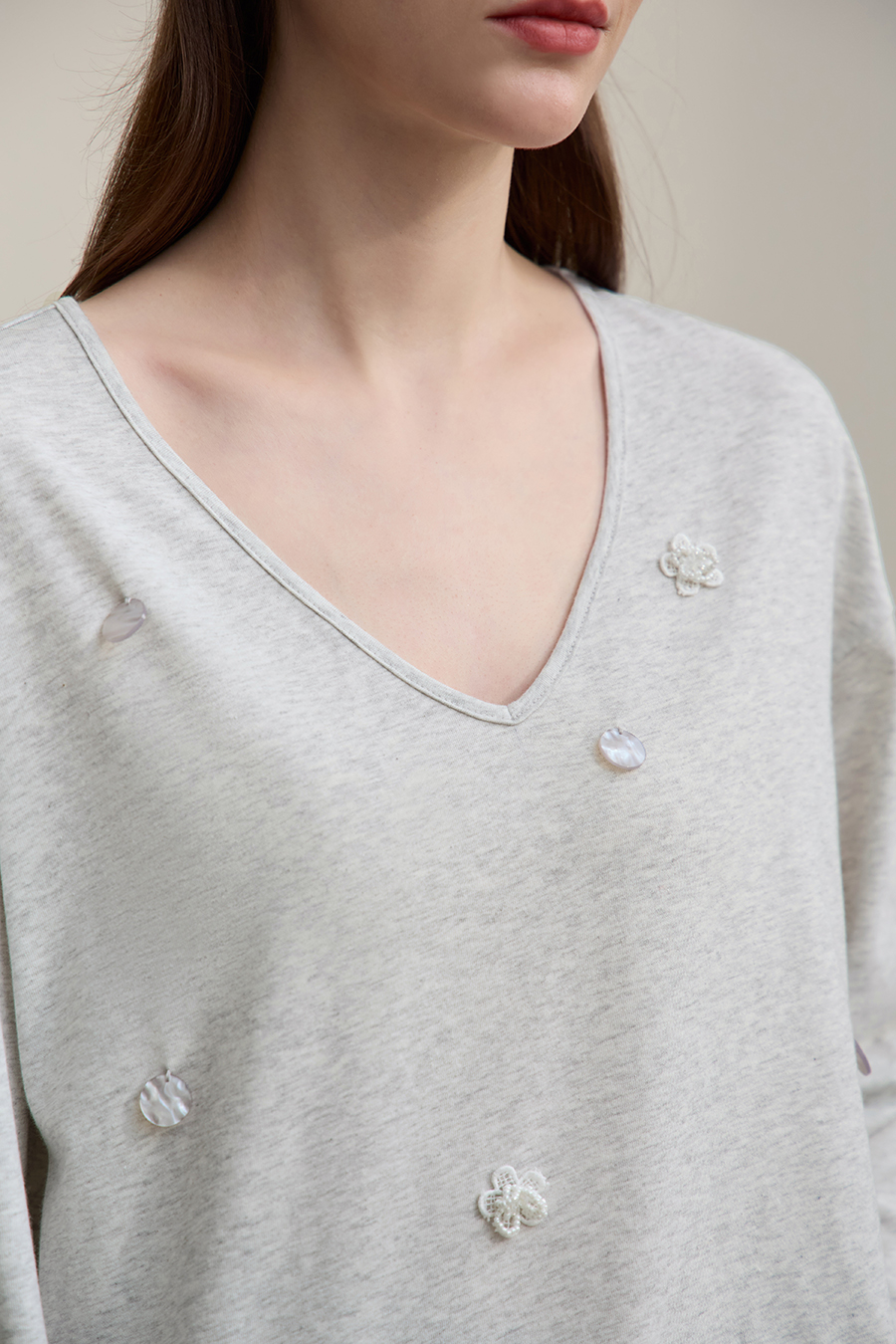 Sequin Decorated T-shirt