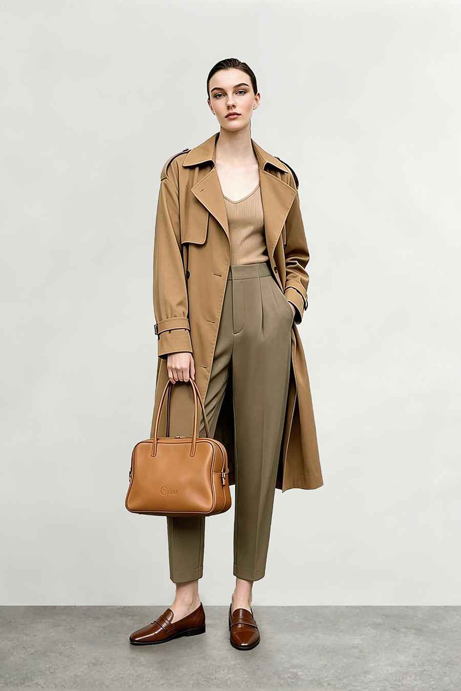 Elastic Waist Tapered Casual Pants | AMII