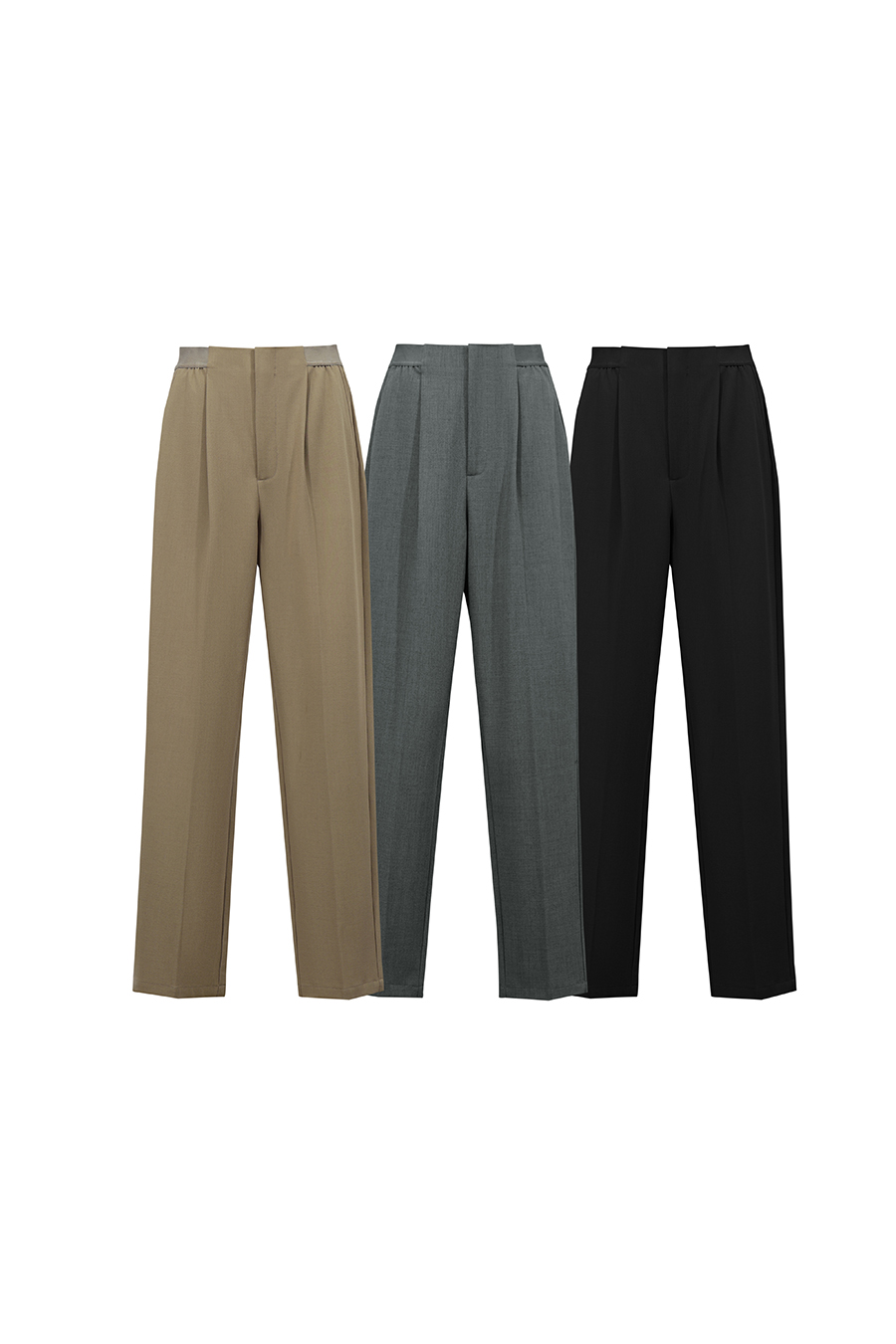 Elastic Waist Tapered Casual Pants | AMII