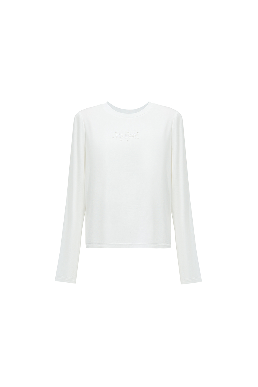 Letter Embroidery Beaded T-Shirt|AMII