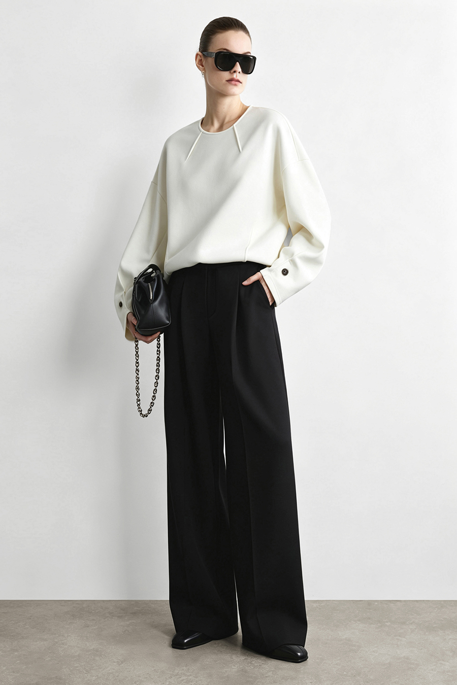 Versatile Wide Leg Casual Pants | AMII