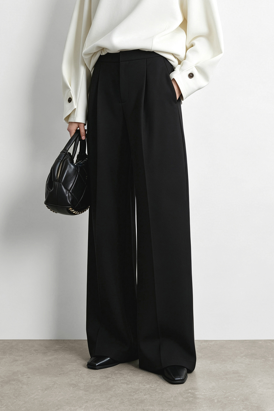 Versatile Wide Leg Casual Pants | AMII