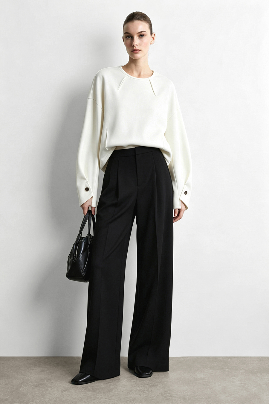 Versatile Wide Leg Casual Pants | AMII