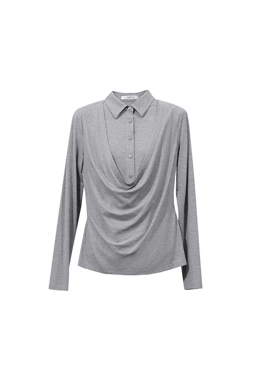 Modal faux‑two‑piece T‑shirt|AMII
