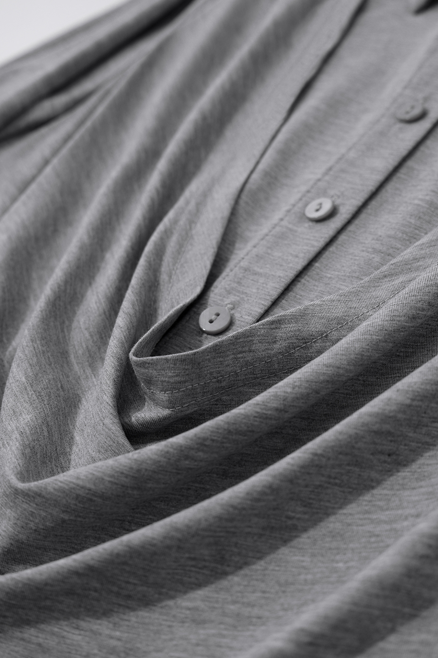 Modal faux‑two‑piece T‑shirt|AMII