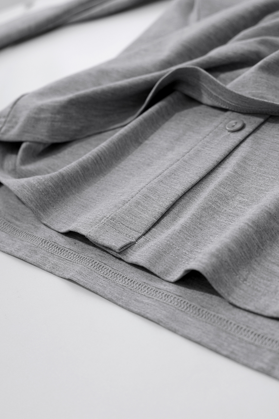Modal faux‑two‑piece T‑shirt|AMII