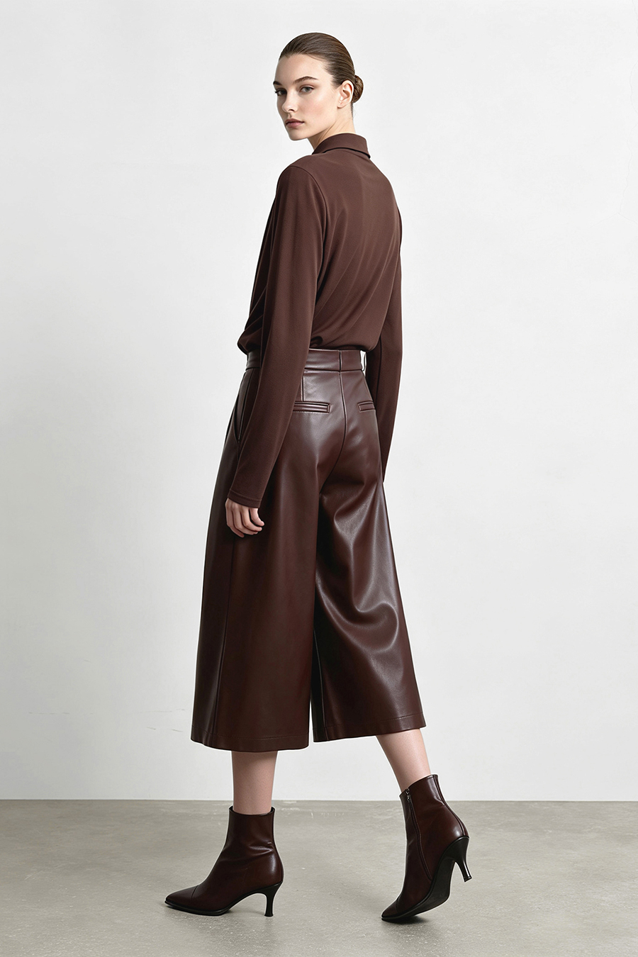 Modal faux‑two‑piece T‑shirt|AMII