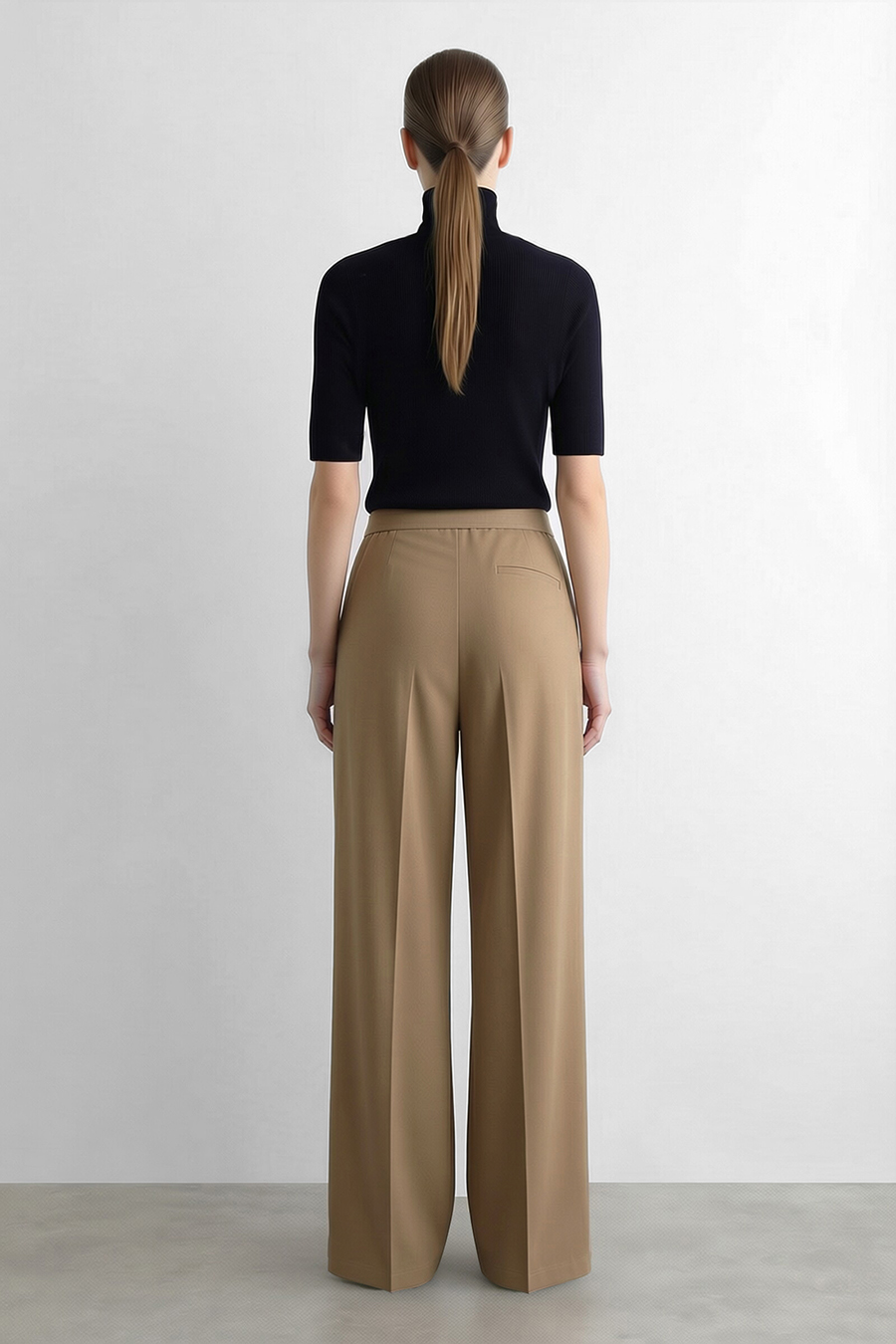 Commuter Wide Leg Casual Pants | AMII