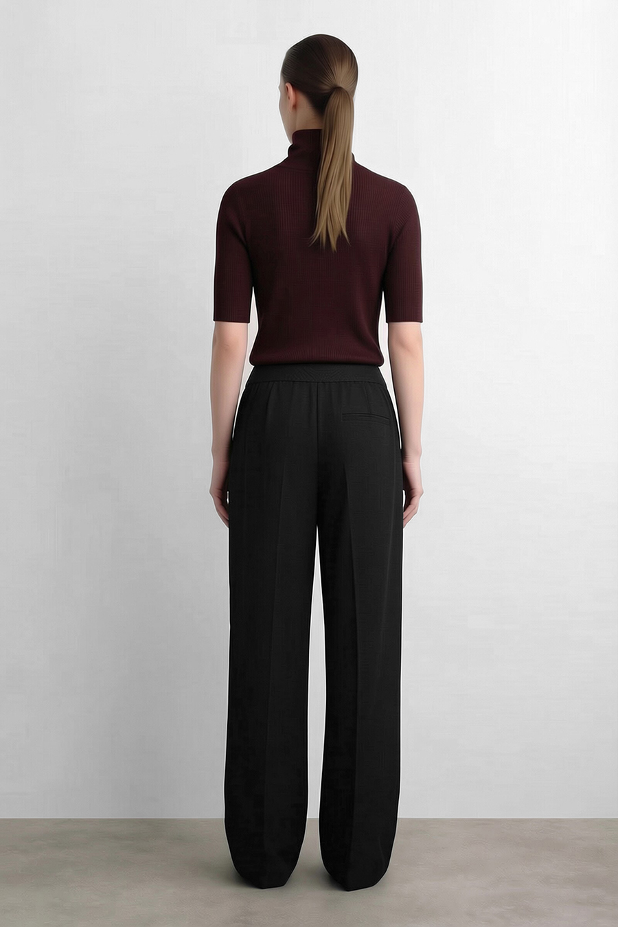 Commuter Wide Leg Casual Pants | AMII