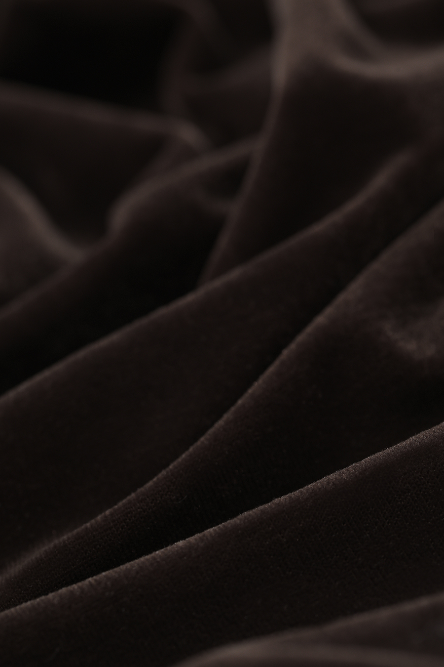 Mesh spliced velvet T‑shirt|AMII