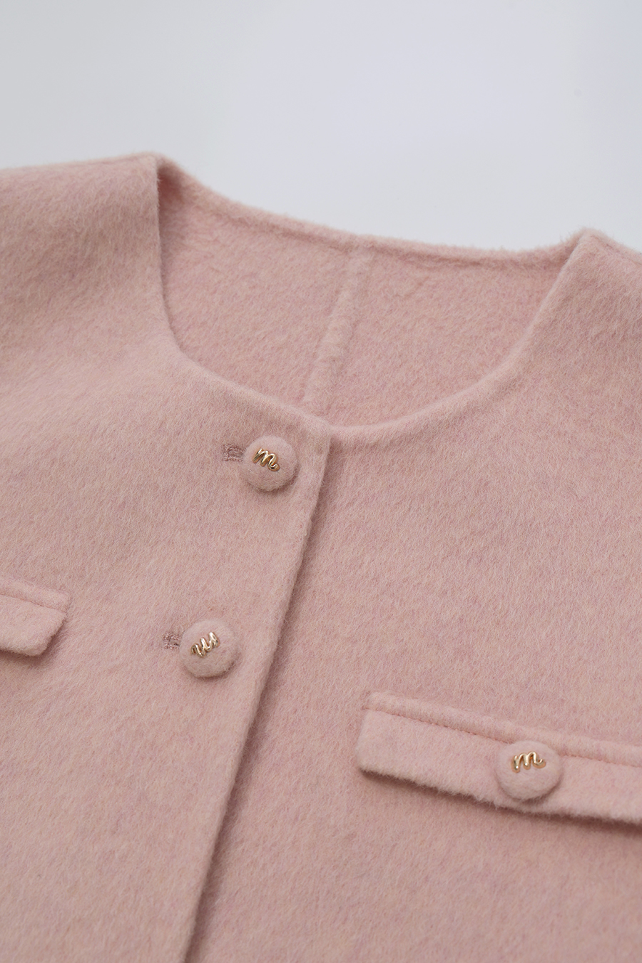 Tweed-Style Double-Faced All-Wool Fabric|AMII