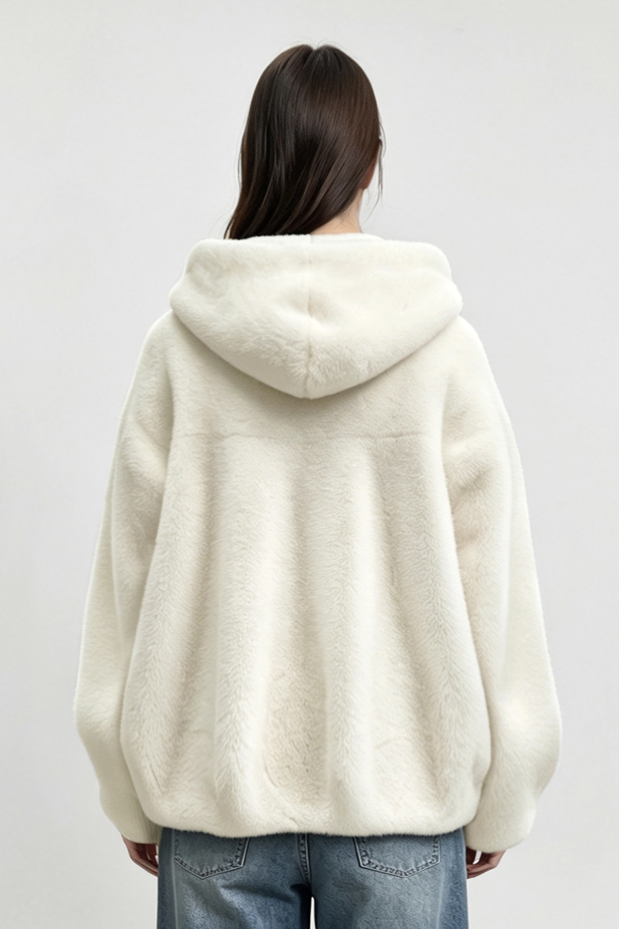 Light Luxury Hooded Eco-Friendly Fur|AMII
