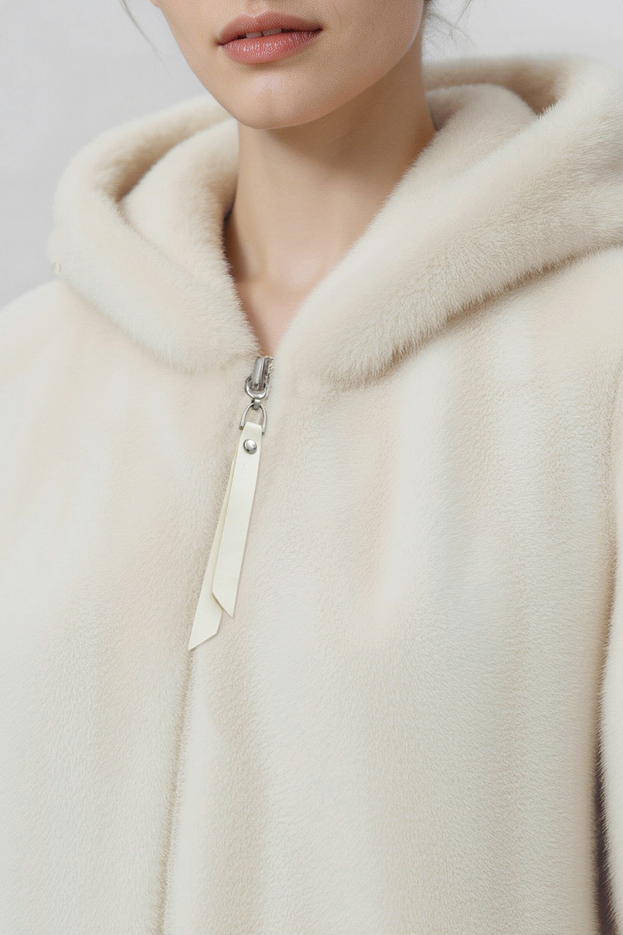 Light Luxury Hooded Eco-Friendly Fur|AMII
