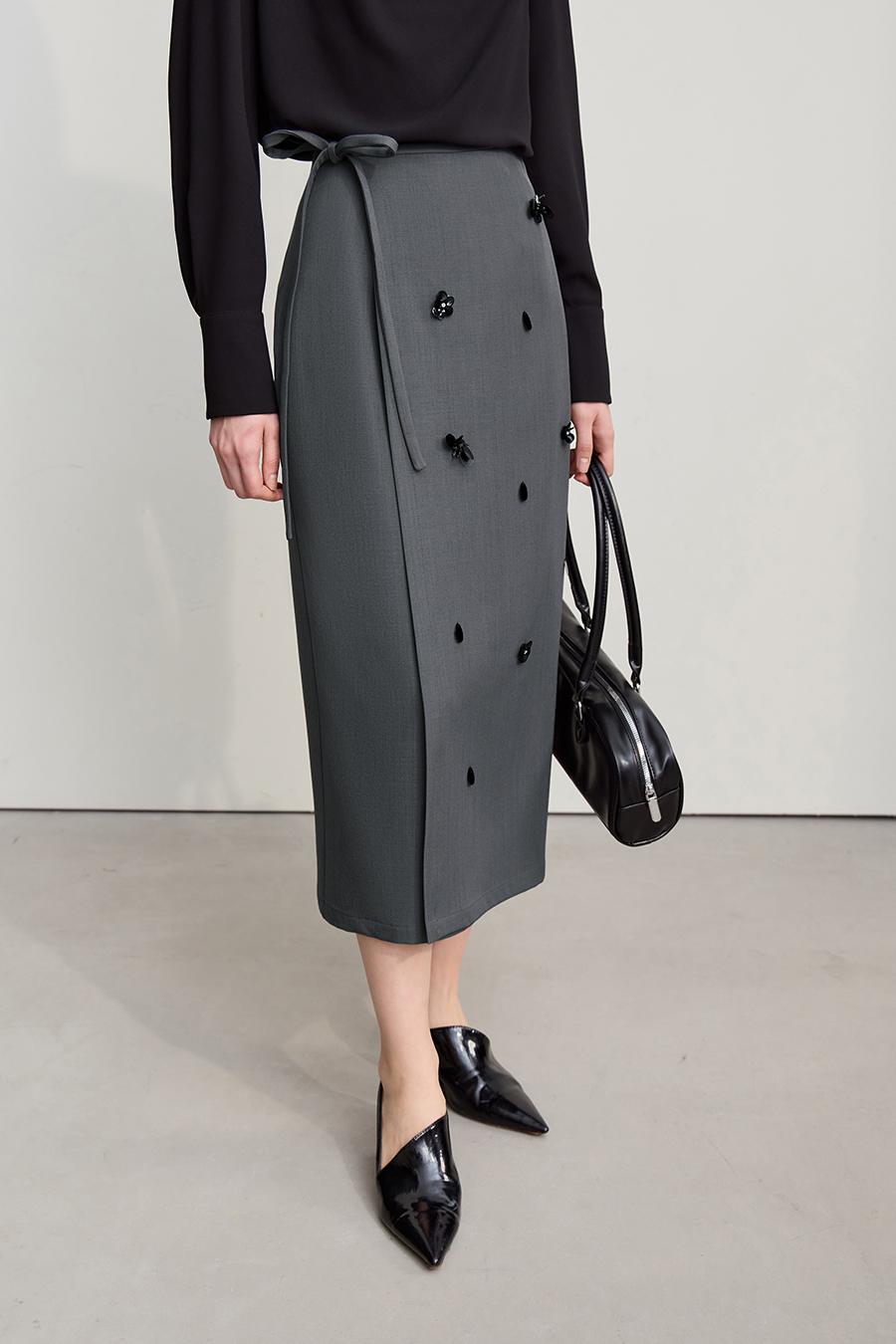 Handmade Beaded Floral Skirt