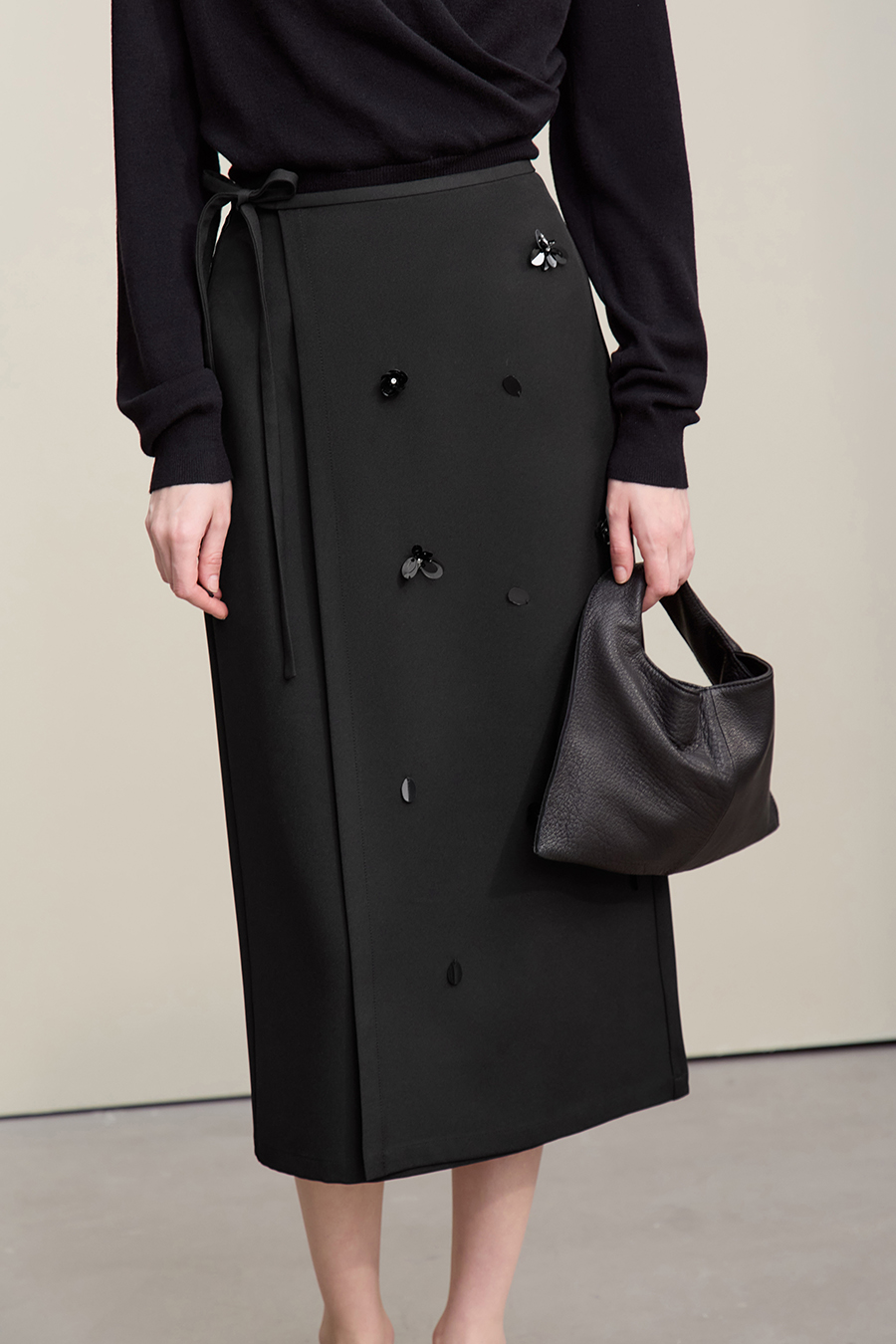 Handmade Beaded Floral Skirt