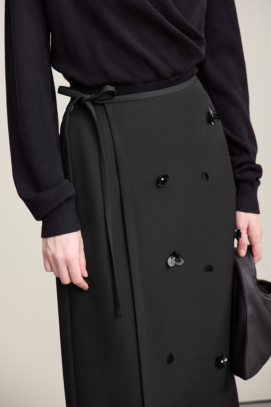 Handmade Beaded Floral Skirt