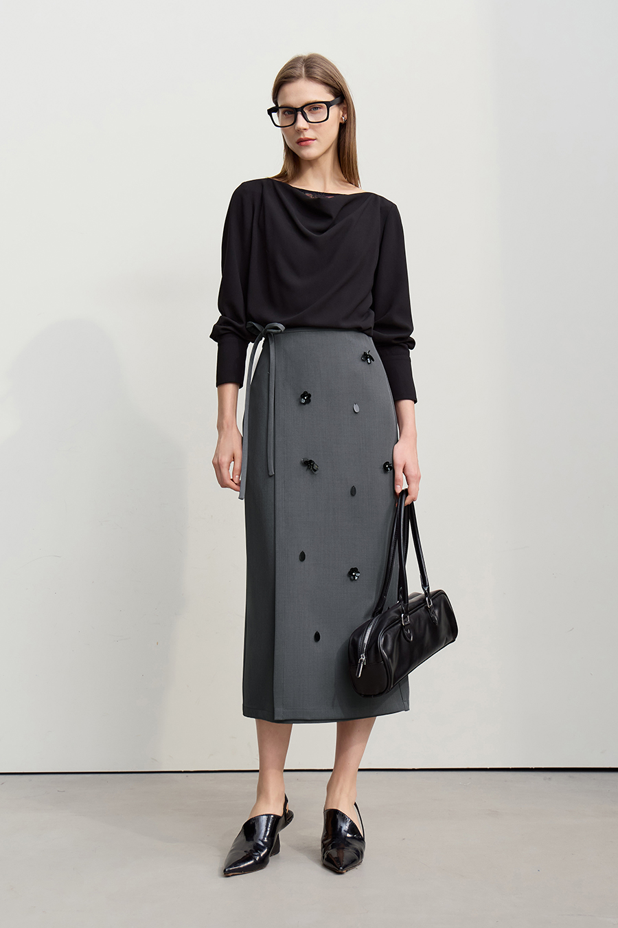 Handmade Beaded Floral Skirt