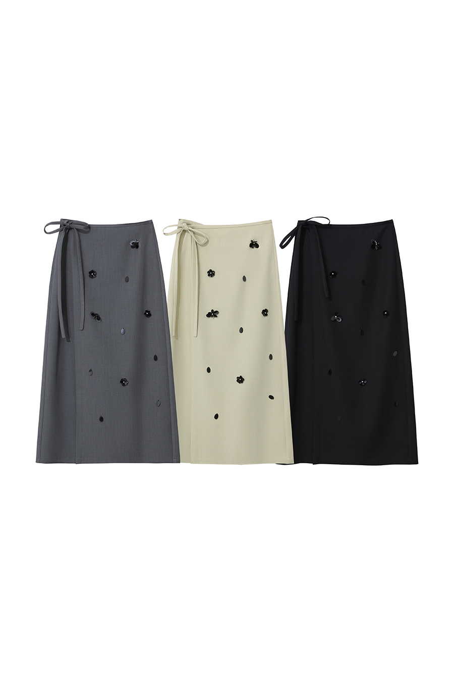 Handmade Beaded Floral Skirt