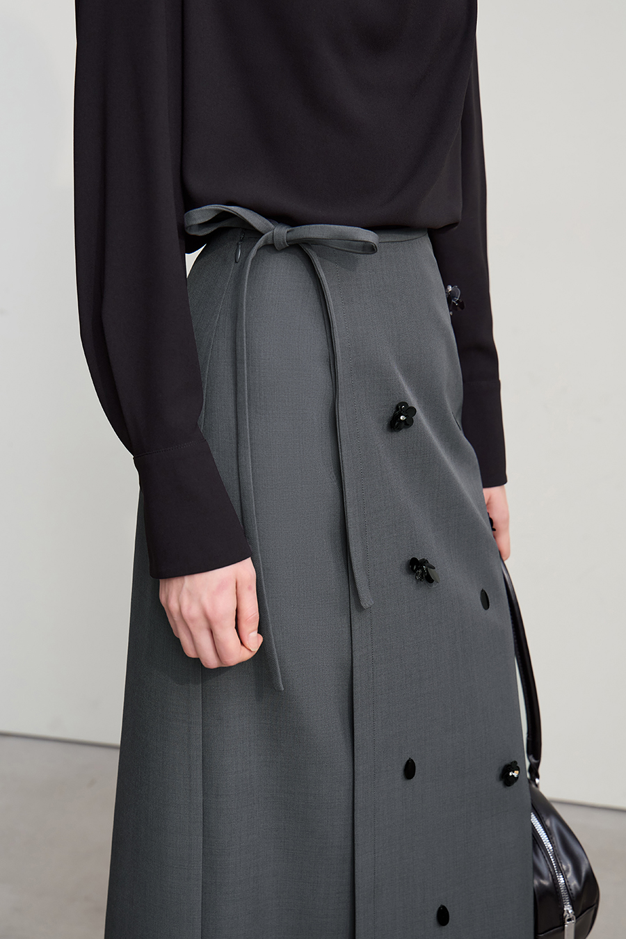 Handmade Beaded Floral Skirt