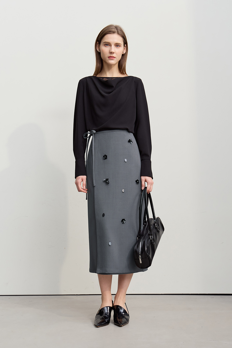 Handmade Beaded Floral Skirt