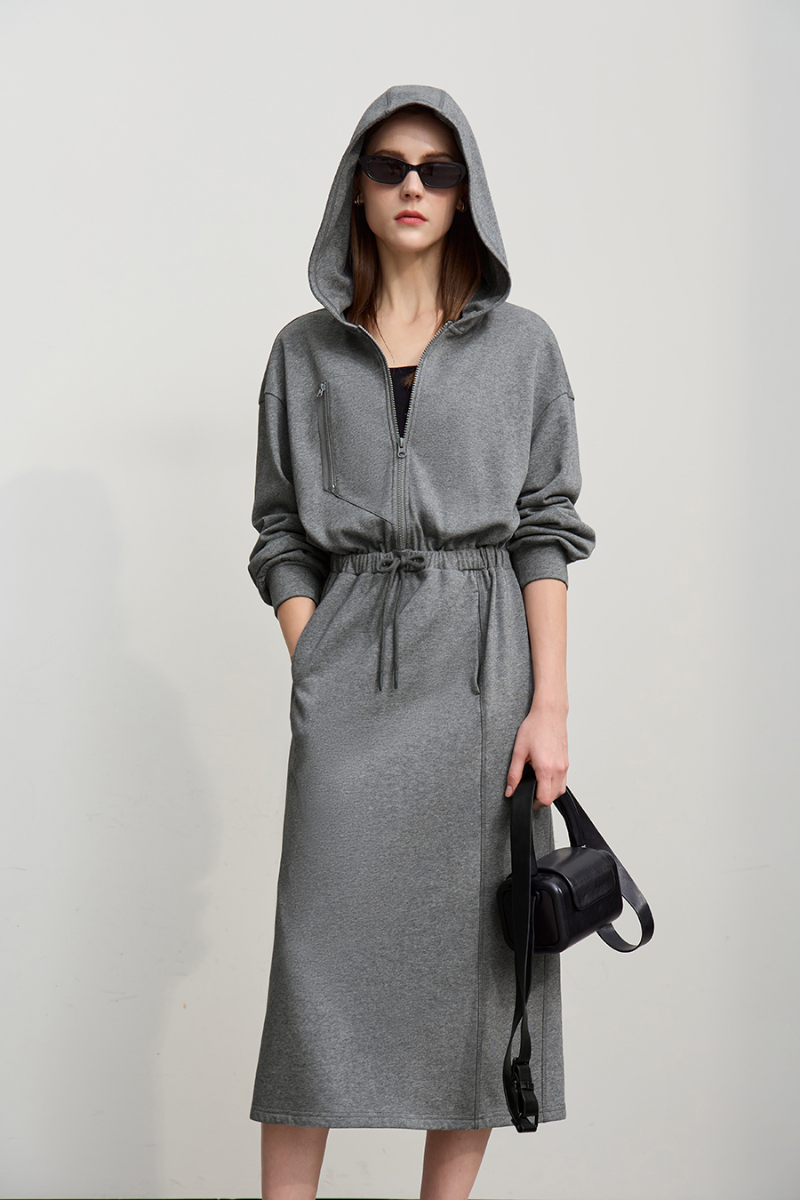 Hooded Sweatshirt Dress