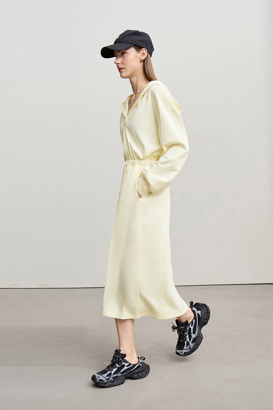 Hooded Sweatshirt Dress