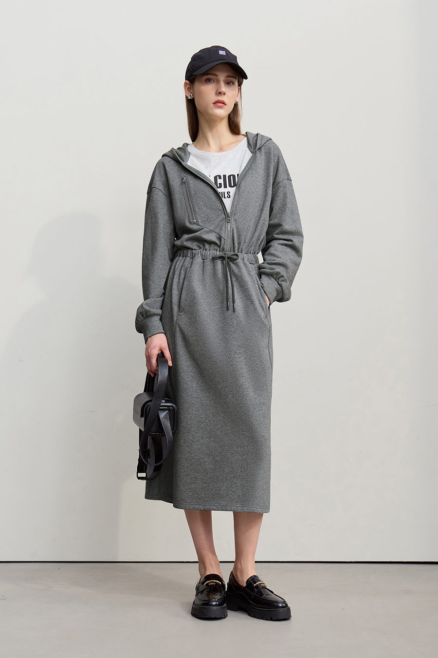 Hooded Sweatshirt Dress