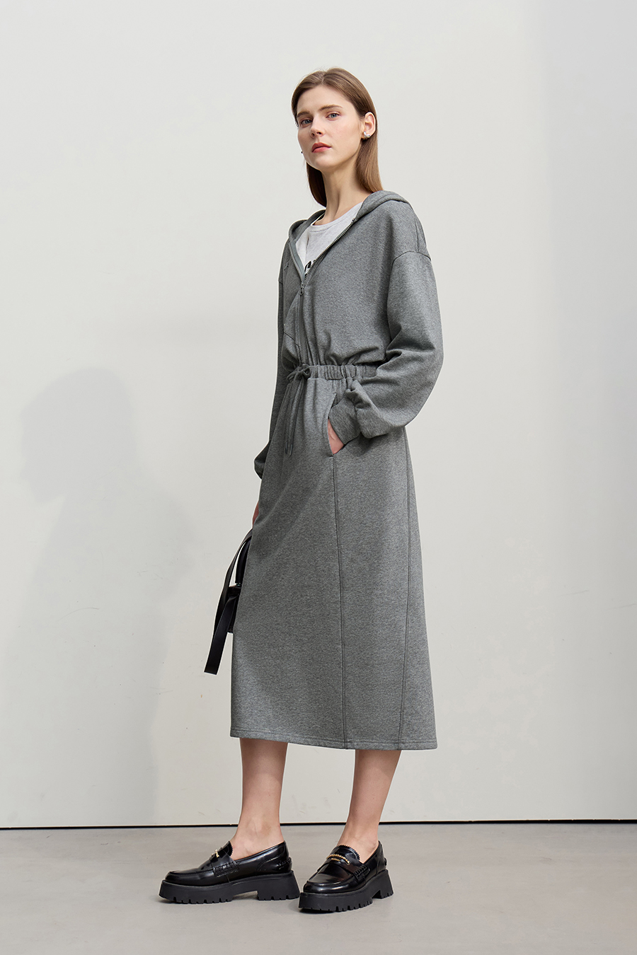 Hooded Sweatshirt Dress