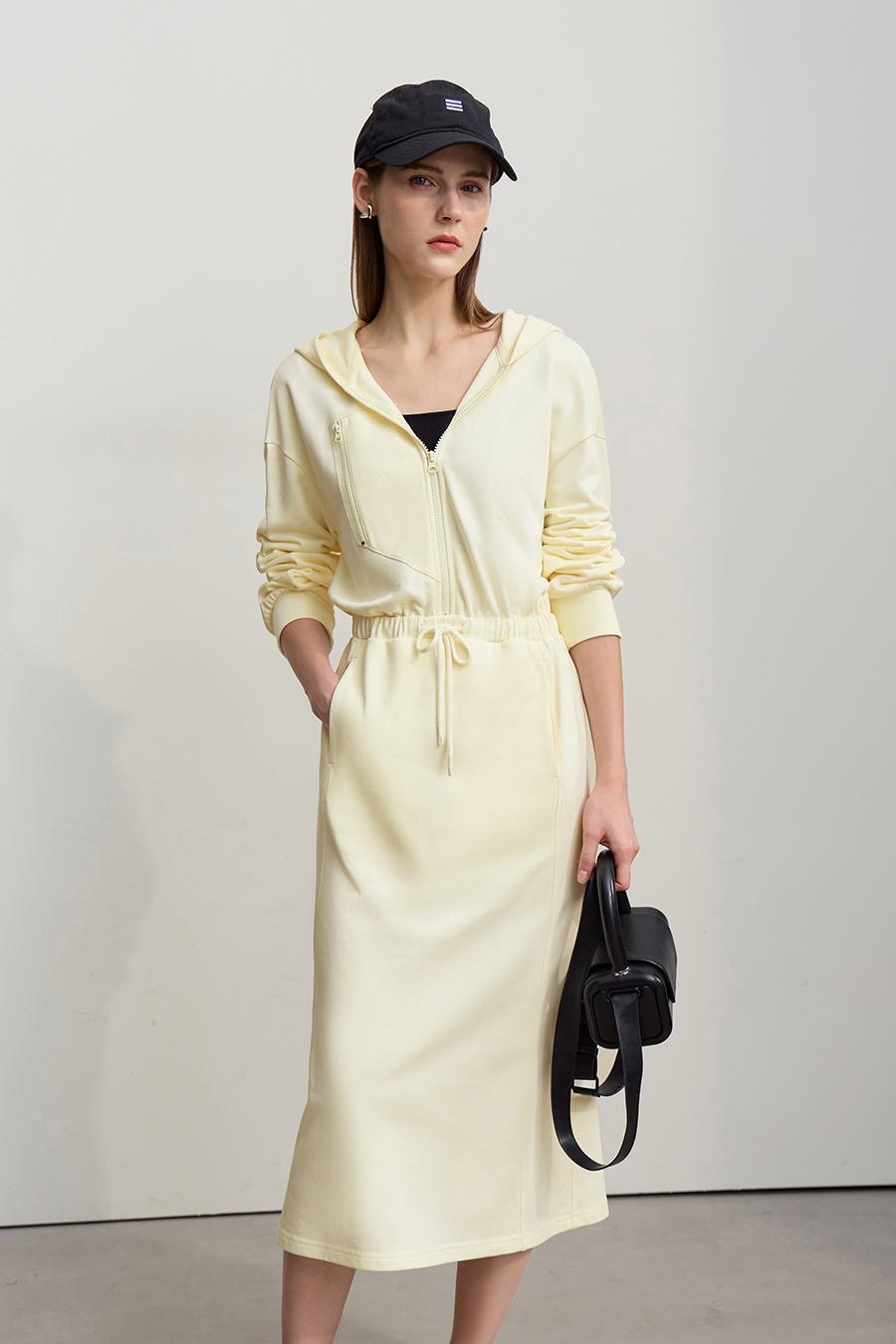 Hooded Sweatshirt Dress