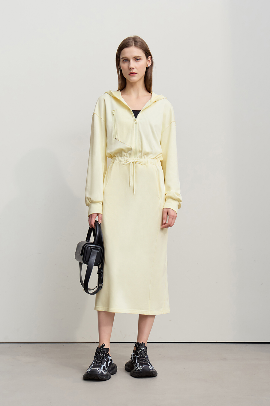 Hooded Sweatshirt Dress