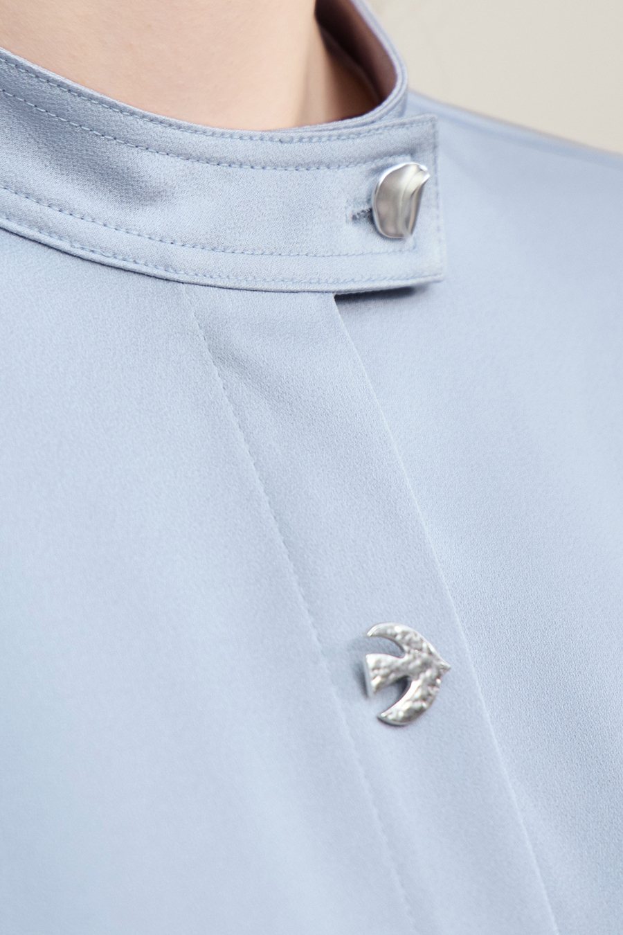 Matte Satin Chiffon Blouse