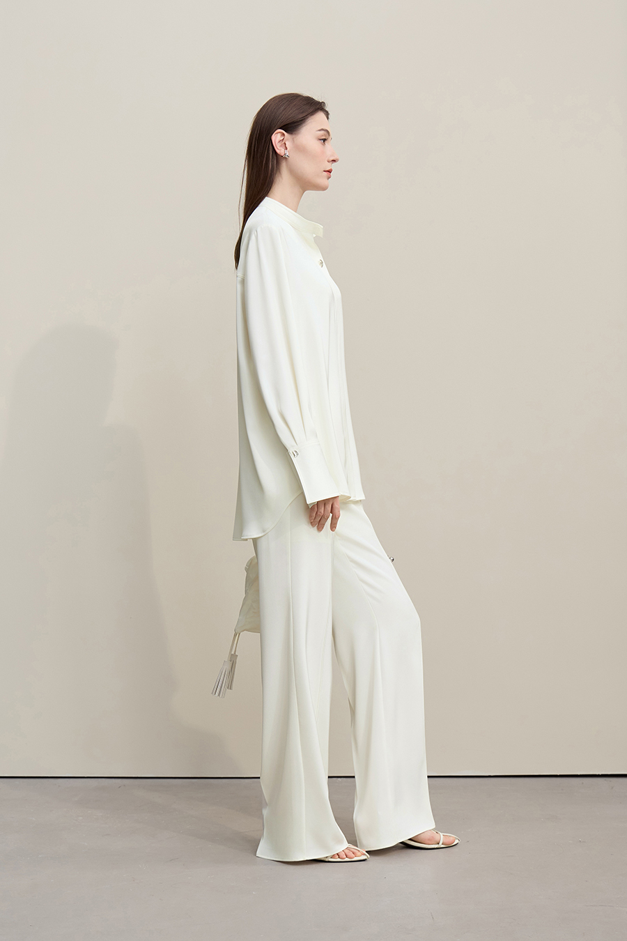 Matte Satin Chiffon Blouse