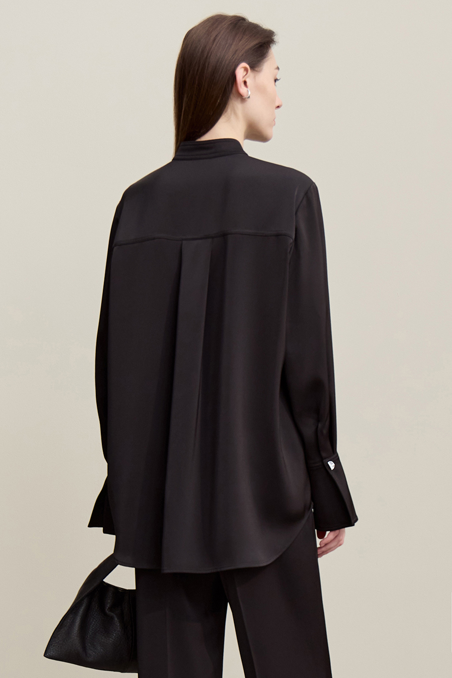 Matte Satin Chiffon Blouse