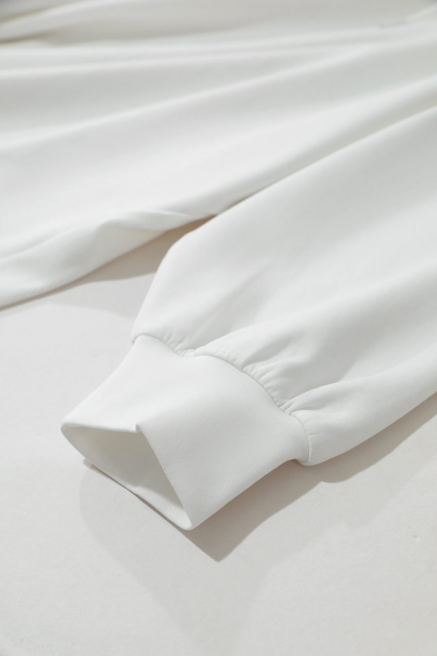 Mixed Fabric Patchwork Drawstring Hoodie|AMII-AMII.com